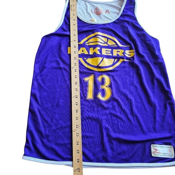 Score Authentic Apparel Los Angeles Lakers reversible jersey adult small - Picture 5 of 8